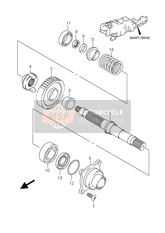 Suzuki AN650A BURGMAN EXECUTIVE 2010 Shaft Drive for a 2010 Suzuki AN650A BURGMAN EXECUTIVE